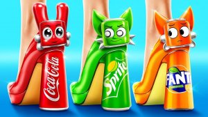 Sprunki Кока vs Sprite vs Fanta Мэйковер! Incredibox Sprunki Один Цвет Комнаты Челлендж