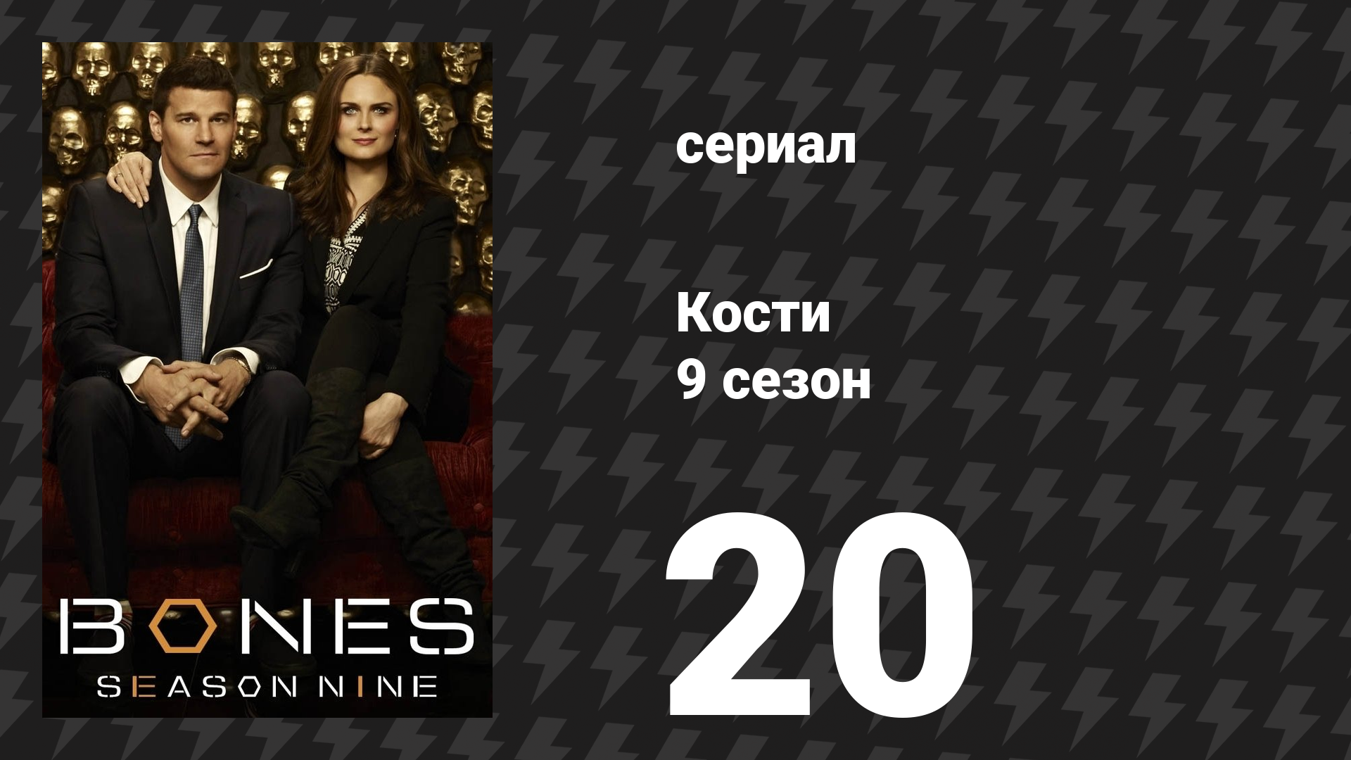 Кости 9 сезон 20 серия «Эйфория в слабости» (сериал, 2013)