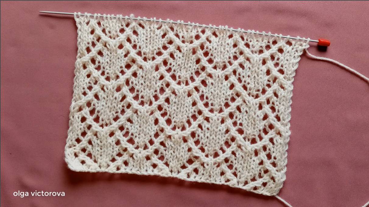 495 АЖУРНЫЙ УЗОР СПИЦАМИ Вязание Узоры спицами смотреть онлайн