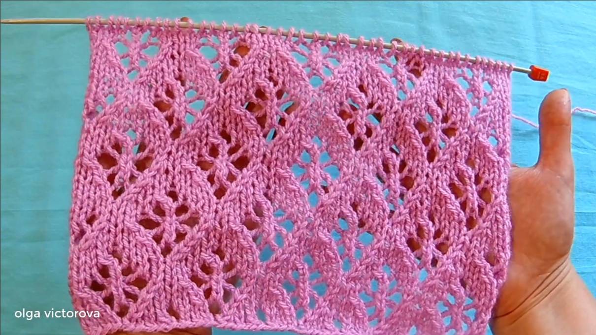 496 АЖУРНЫЙ УЗОР СПИЦАМИ Вязание Узоры спицами