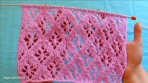 496 АЖУРНЫЙ УЗОР СПИЦАМИ Вязание Узоры спицами