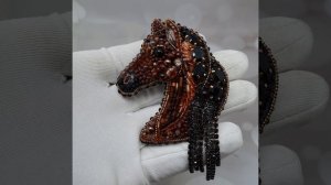 Брошь Лошадь ручная работа