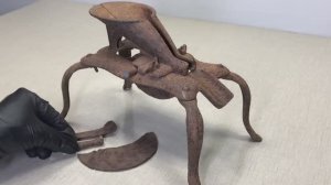 Реставрация очень ржавой отделитея вишневой косточки 1870 года