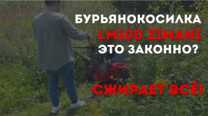 Монстр, который косит бурьян выше человека - Бурьянокосилка ZimAni LM100