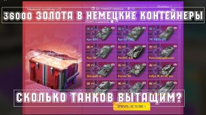 🔥ОТКРЫВАЮ 33 НЕМЕЦКИХ КОНТЕЙНЕРА🔥ВЫБИЛ ИМБУ🔥Tanks Blitz | BRENNER