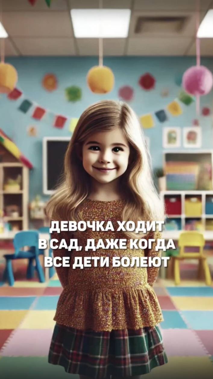 Девочка ходит в сад, даже когда все дети болеют. Иммунитет ребёнка смотреть онлайн