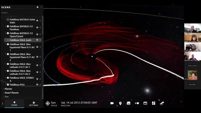 Визуализация космической погоды в OpenSpace смотреть онлайн