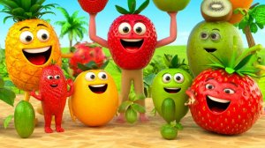 Веселые фрукты - Пальчиковая семейная танцевальная вечеринка, Детские сенсорные видео