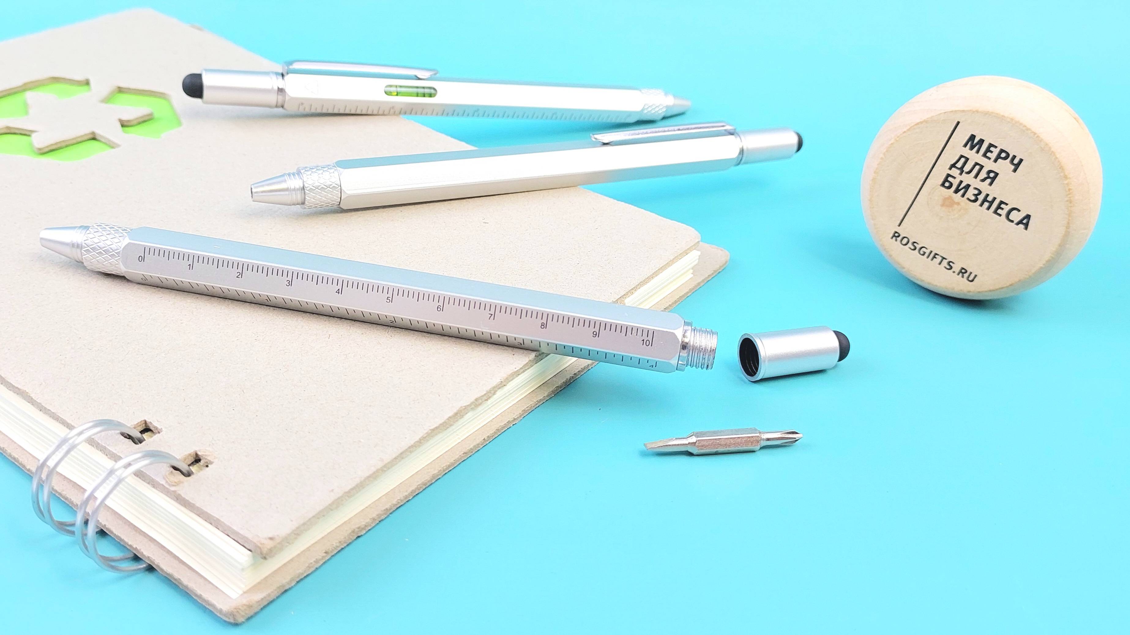 Многофункциональные ручки Dora из переработанного алюминия оснащена линейками, уровнем, отверткой смотреть онлайн