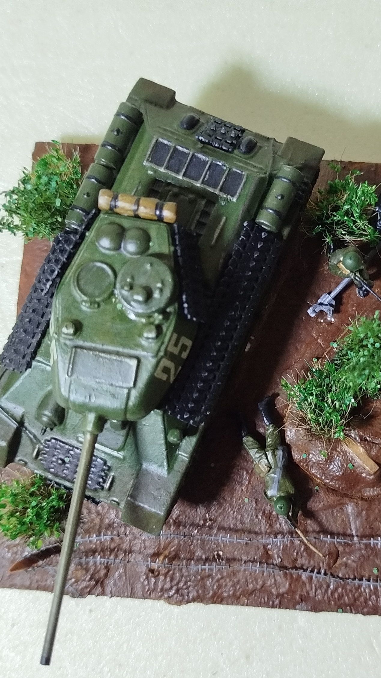 Танк-солдат Диорама 1/72
