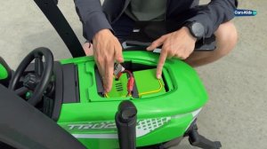 Детский электромобиль трактор с крышей и прицепом BLT 206C 24V