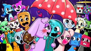 Эстер Икс Зип влюбляется в один зонт! ☂️💞 РАСТИТЕ ПАРАМИ! | Анимация Спрунки и Брейнрота