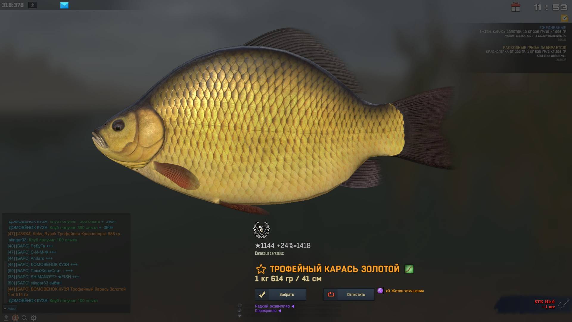 Fisher Online ИСПАНИЯ КАРАСЬ ЗОЛОТОЙ смотреть онлайн