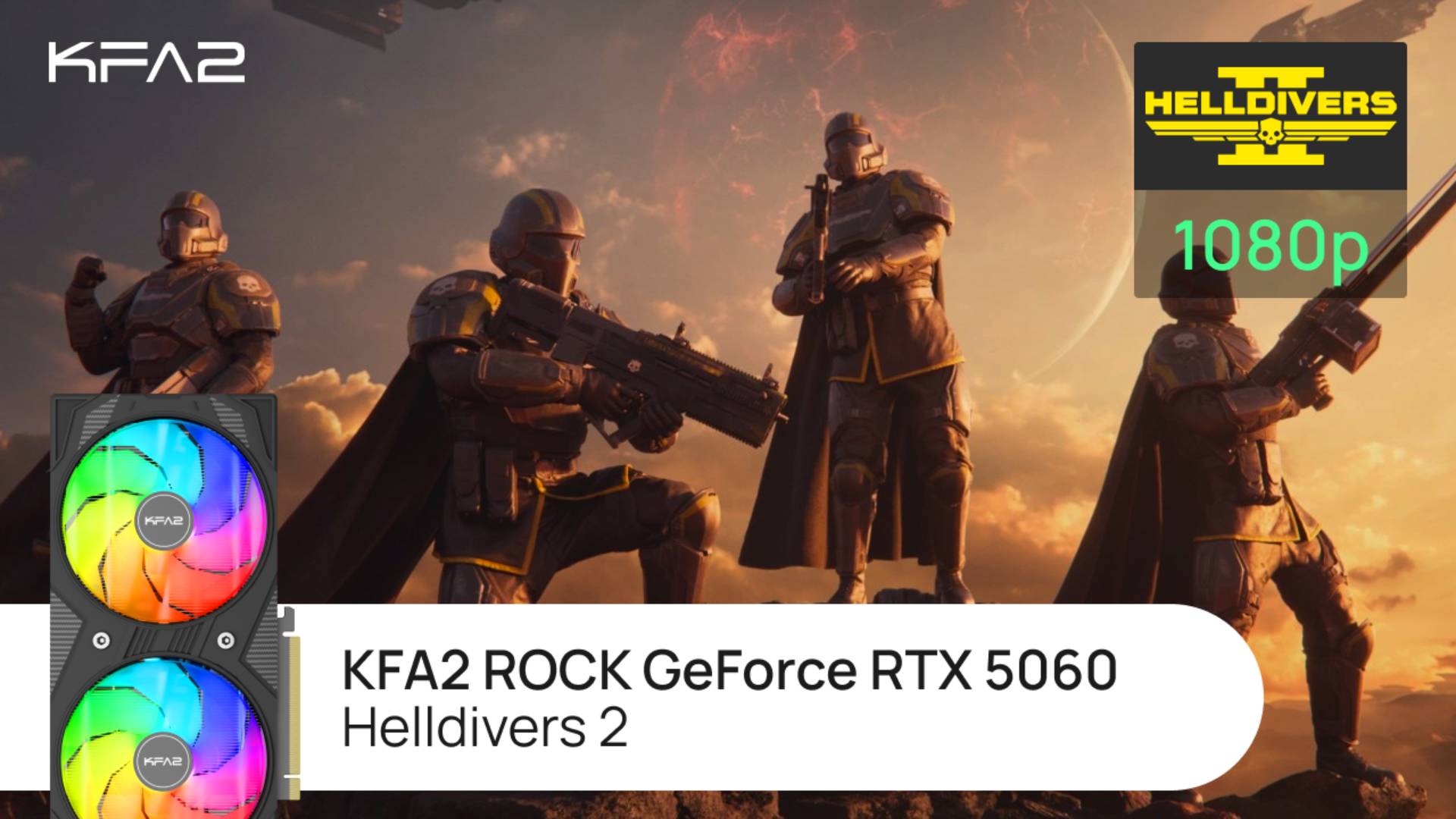 Тест видеокарты KFA2 ROCK GeForce RTX 5060 | Helldivers 2 | 1080p (Full HD) разрешение смотреть онлайн