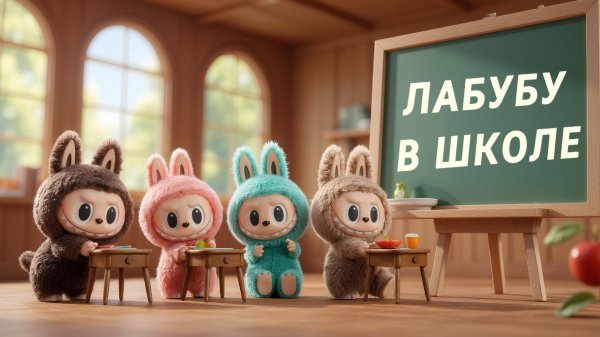 ЛАБУБУ В ШКОЛЕ 🎒✨ Мультфильм для детей