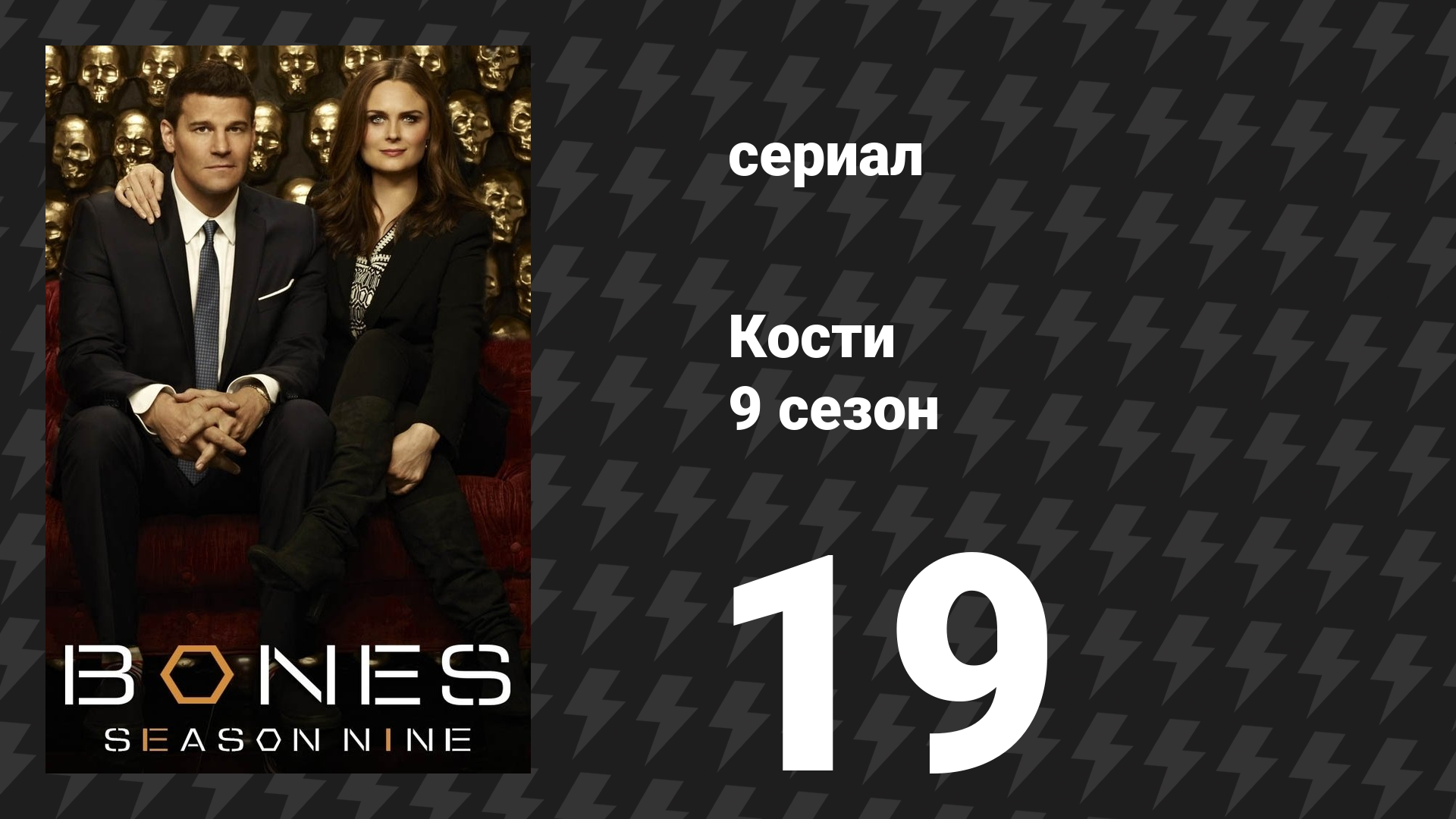 Кости 9 сезон 19 серия «Поворот в урне» (сериал, 2013) смотреть онлайн