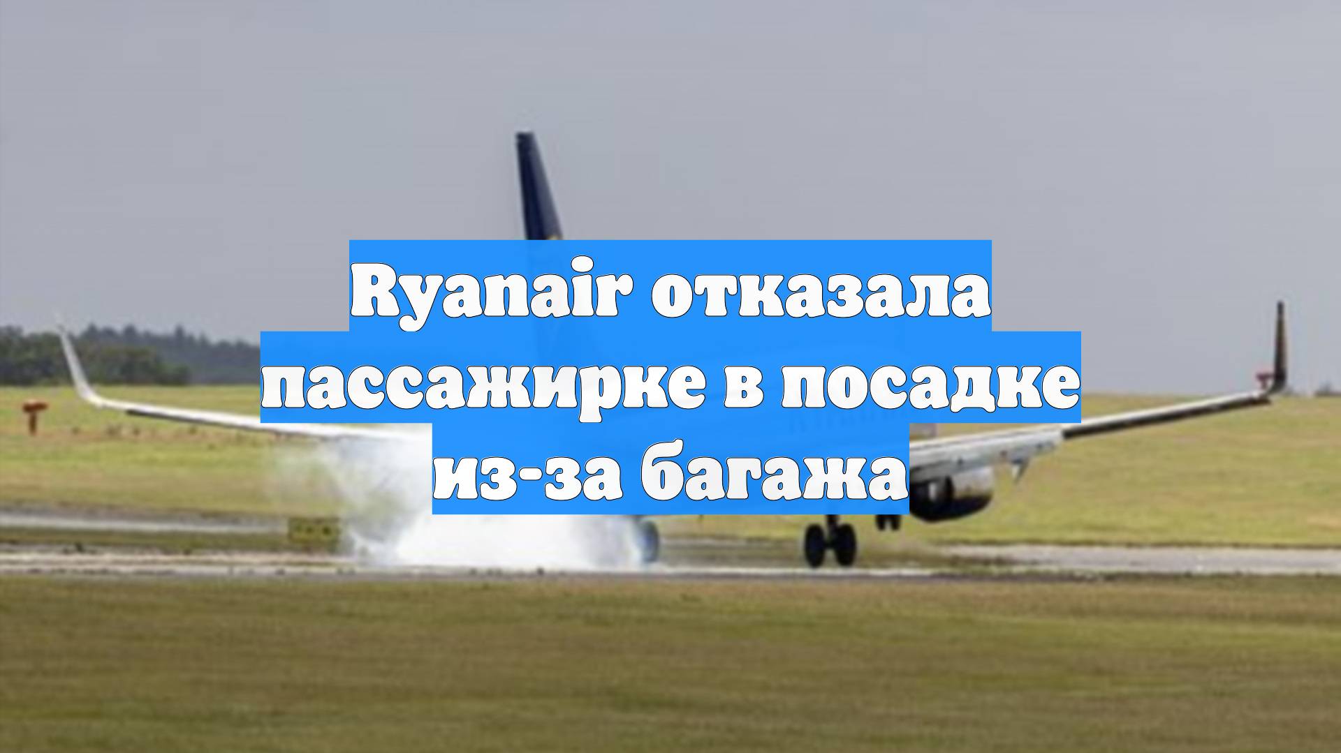 Ryanair отказала пассажирке в посадке из-за багажа