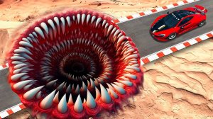 Читерский Суперкар перелетел Ужасную Огромную Яму в ГТА 5