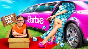 Трансформация в Барби! Меня удочерила Барби в реальной жизни   Смешные истории