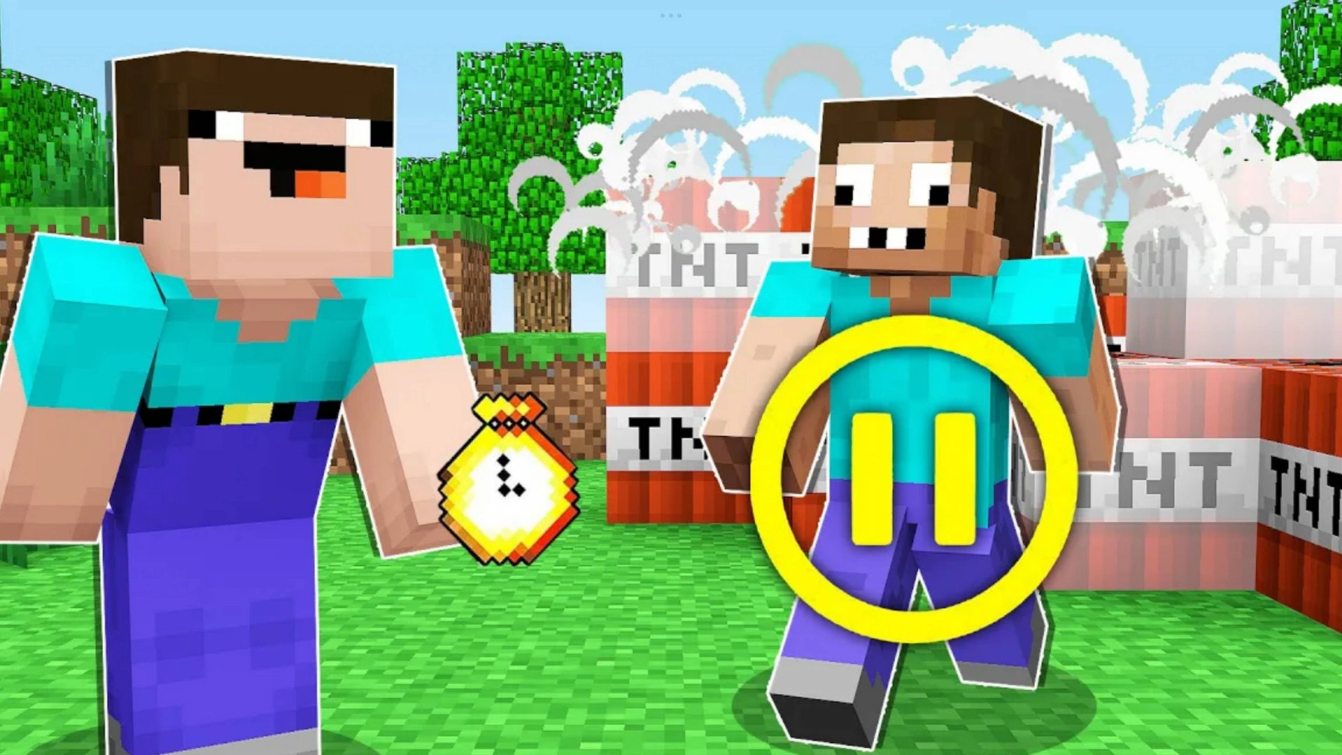 Нуб остановил время и затролил про в Майнкрафт DakPlay ДакПлей смотреть онлайн