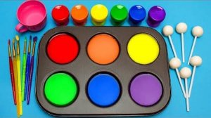 Как приготовить замороженную краску из тюбика цветов радуги