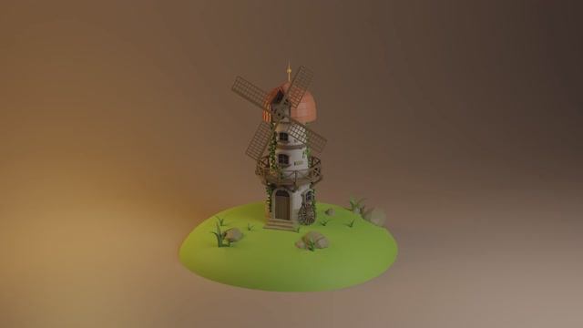 How to make a Windmill in Blender | Low Poly Tutorials смотреть онлайн