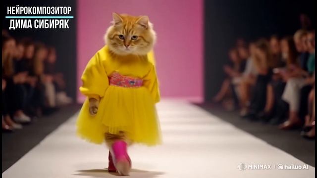 КОШЕЧКИ МОДНЫЕ. Нейромузыка, AI Music. Нейровидео, AI Video. #cat #кошки  #aisongs #music #музыка