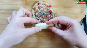 Фаршированные рулетики с баклажанами на мангале