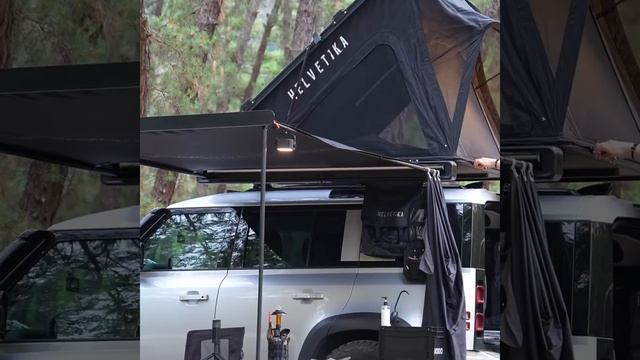 Ленд ровер дефендер палатка на крыше кемпинг на природе Land Rover Defender автокемпинг смотреть онлайн