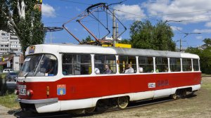 Ретро-трамваи Тарта на 13 маршруте Волгограда