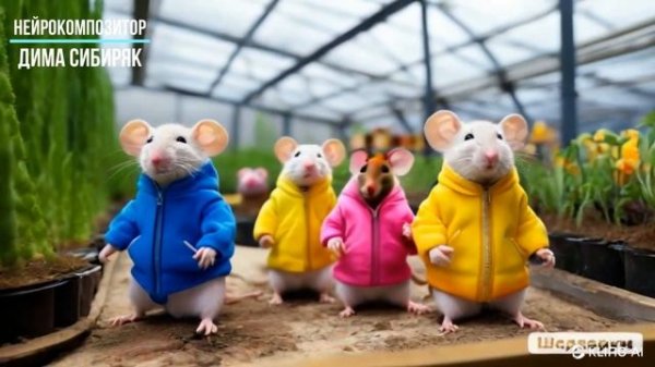 МЫШКИ В ТЕПЛИЦЕ. AI Video. AI Music. Kling AI, Luma AI, Suno AI, нейроcеть #aisongs