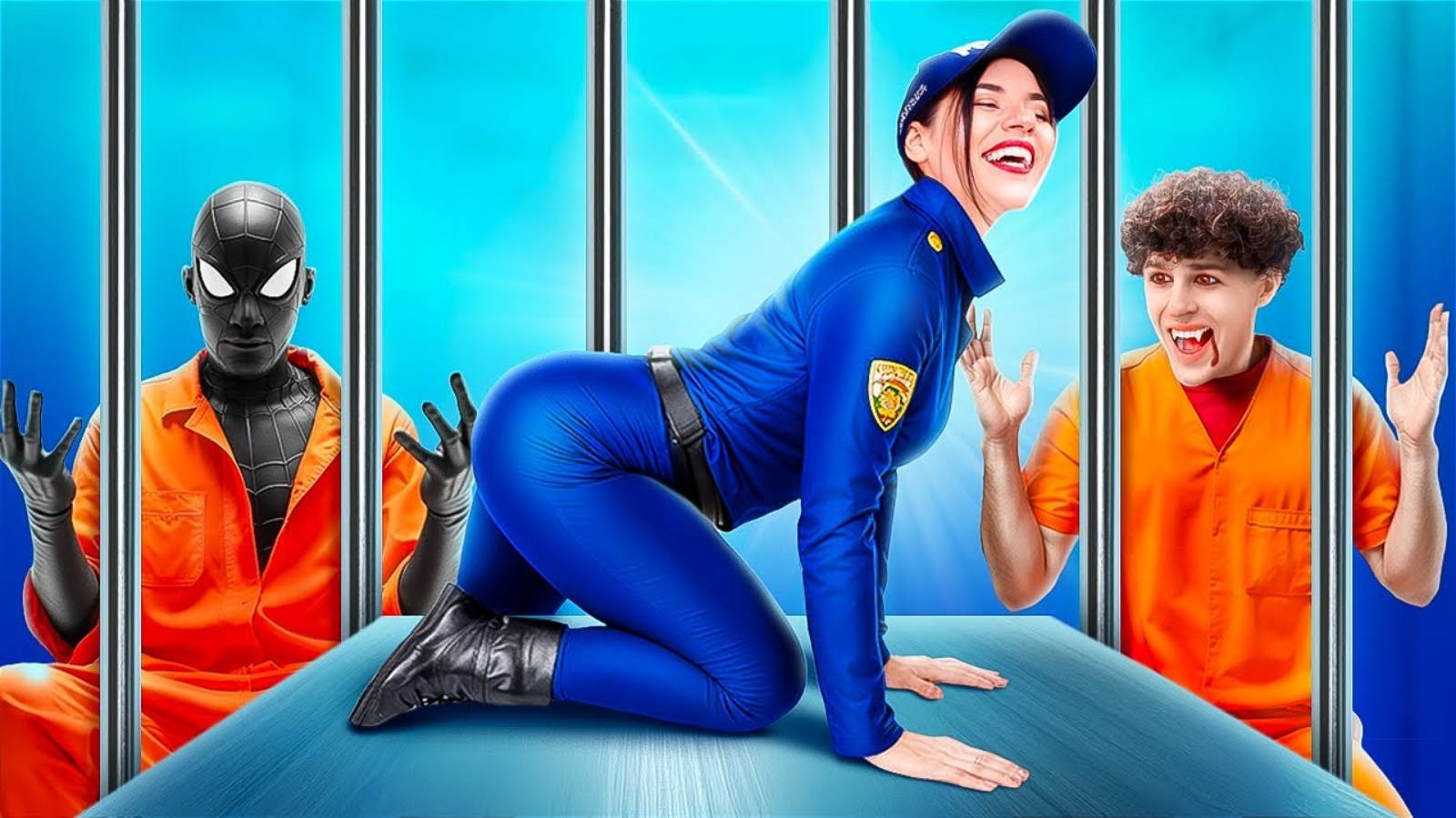 Я влюбилась в Человека-Паука! Человек-Паук против Вампира в тюрьме смотреть онлайн