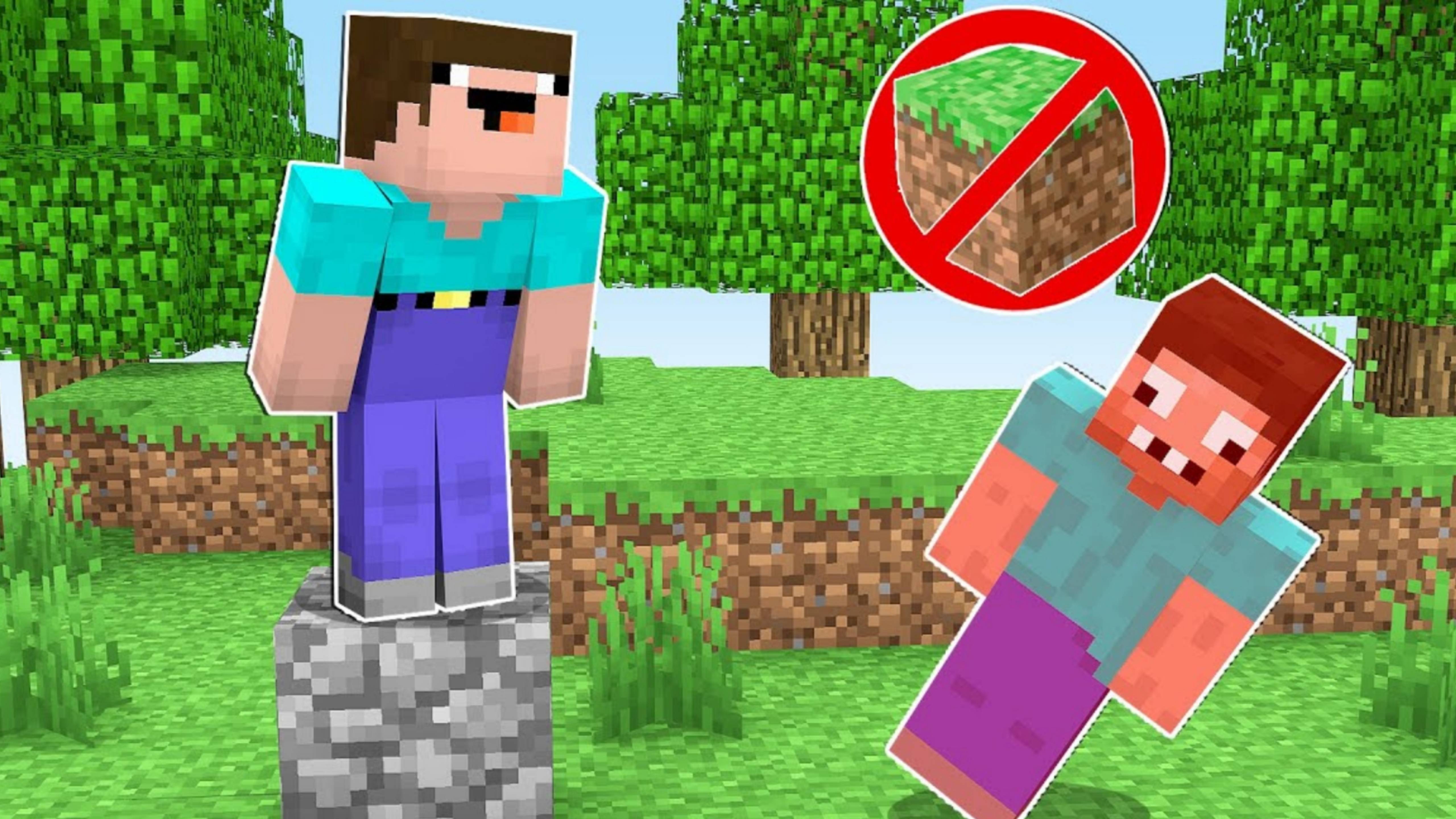 Нубу и про нельзя наступать на землю в Майнкрафт смотреть онлайн