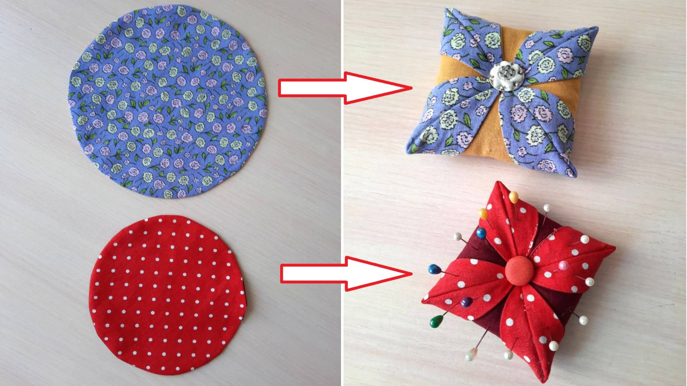 Вы удивитесь это я сшила из круга! Идея Подарка. Мастер класс подушка игольница.