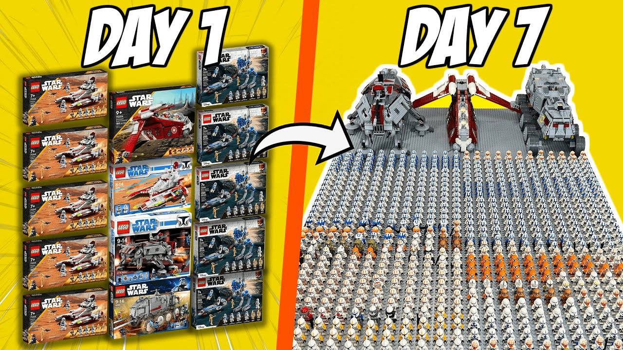 BUILDING a LEGO CLONE ARMY in 7 DAYS... смотреть онлайн