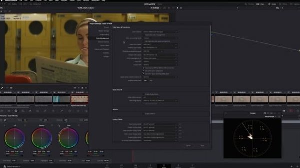 Разница между DaVinci Wide Gamut и ACES в управлении цветом в Davinci Resolve