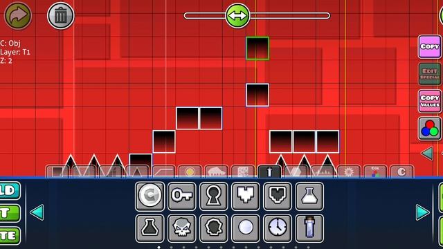 Geometry Dash постройка своего уровня .