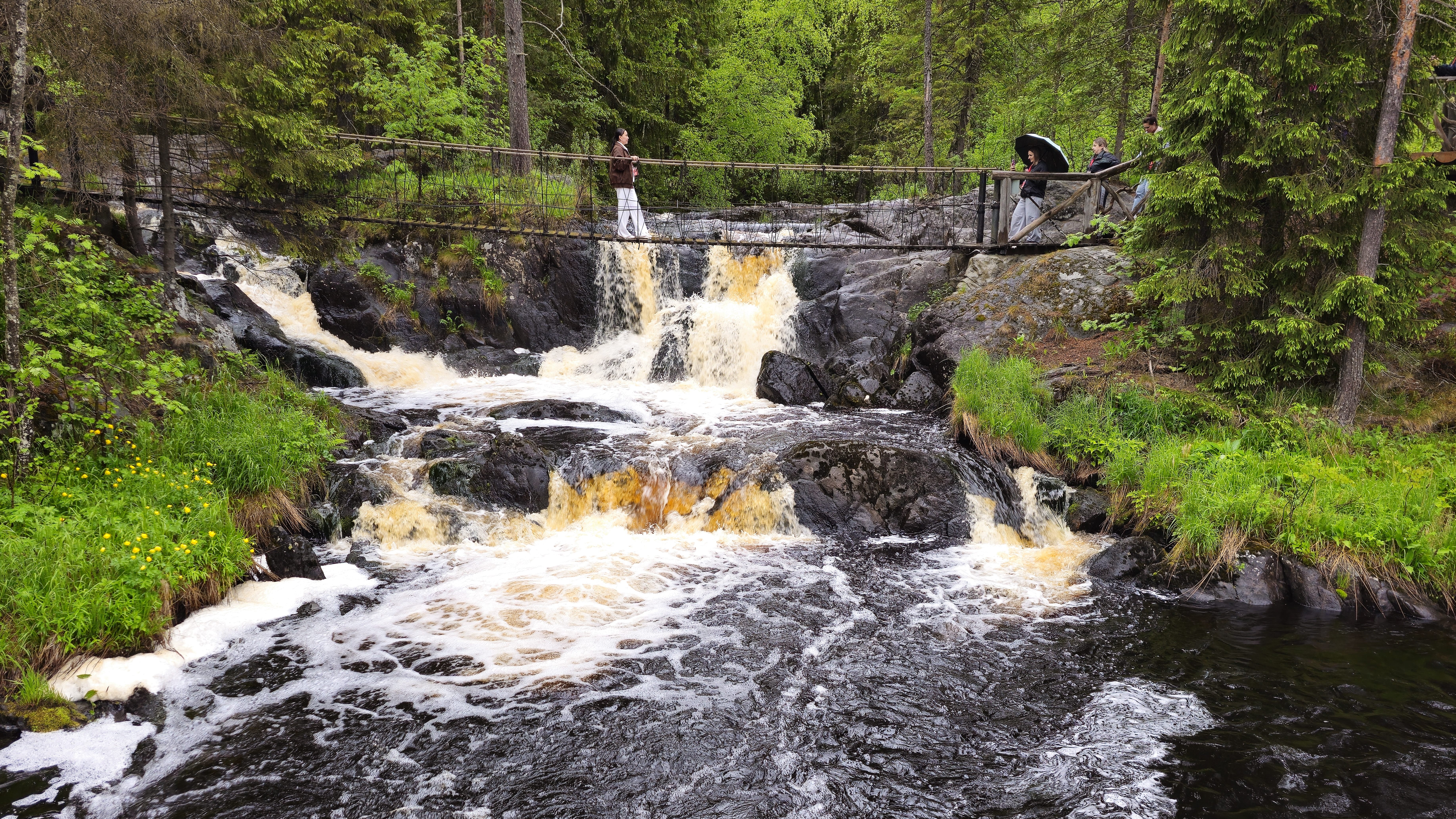 Водопады Ахвенкоски. смотреть онлайн