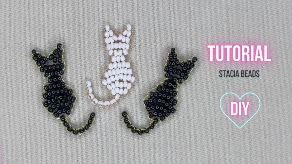 Кот ( Котик ) из бисера параллельным плетением