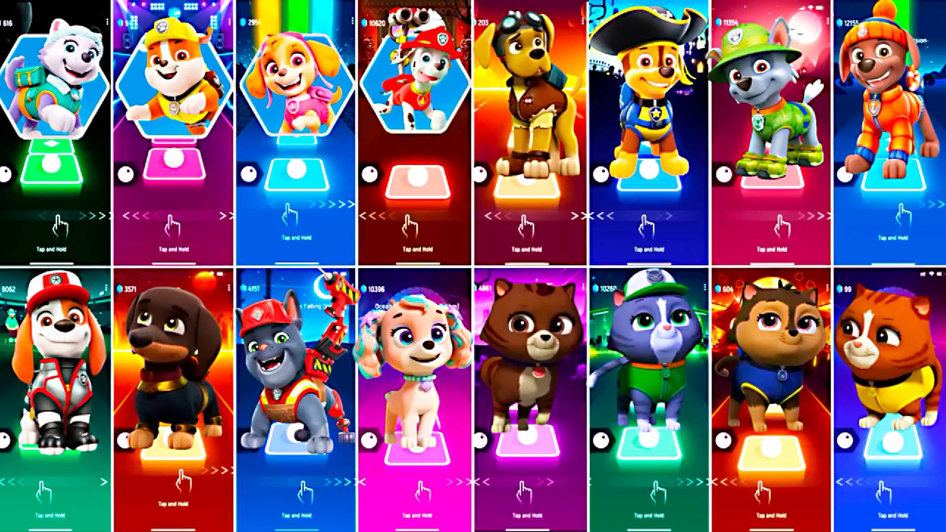 Paw Patrol All Video Megamix EVEREST VS RUBBLE VS SKYE VS MARSHALL VS CHASE VS ROCKY VS ZUMA смотреть онлайн
