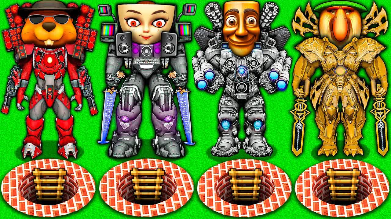 ВЫЖИВАНИЕ в СЕКРЕТНЫХ ЯМАХ BRAINROT против ТЕЛЕВИЗИОНЩИКА и ТУАЛЕТА СКИБИДИ В МАЙНКРАФТЕ