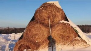 Видео-отзыв, Красноярский край, Андрей Анатольевич. Снесло сарай, а скирда под флисом от Лелаф стоит