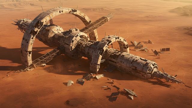 BROKEN STARS ｜ Dark Dystopian Ambient ｜ Alien World Soundscape ｜ Dystopian Ambience, Background