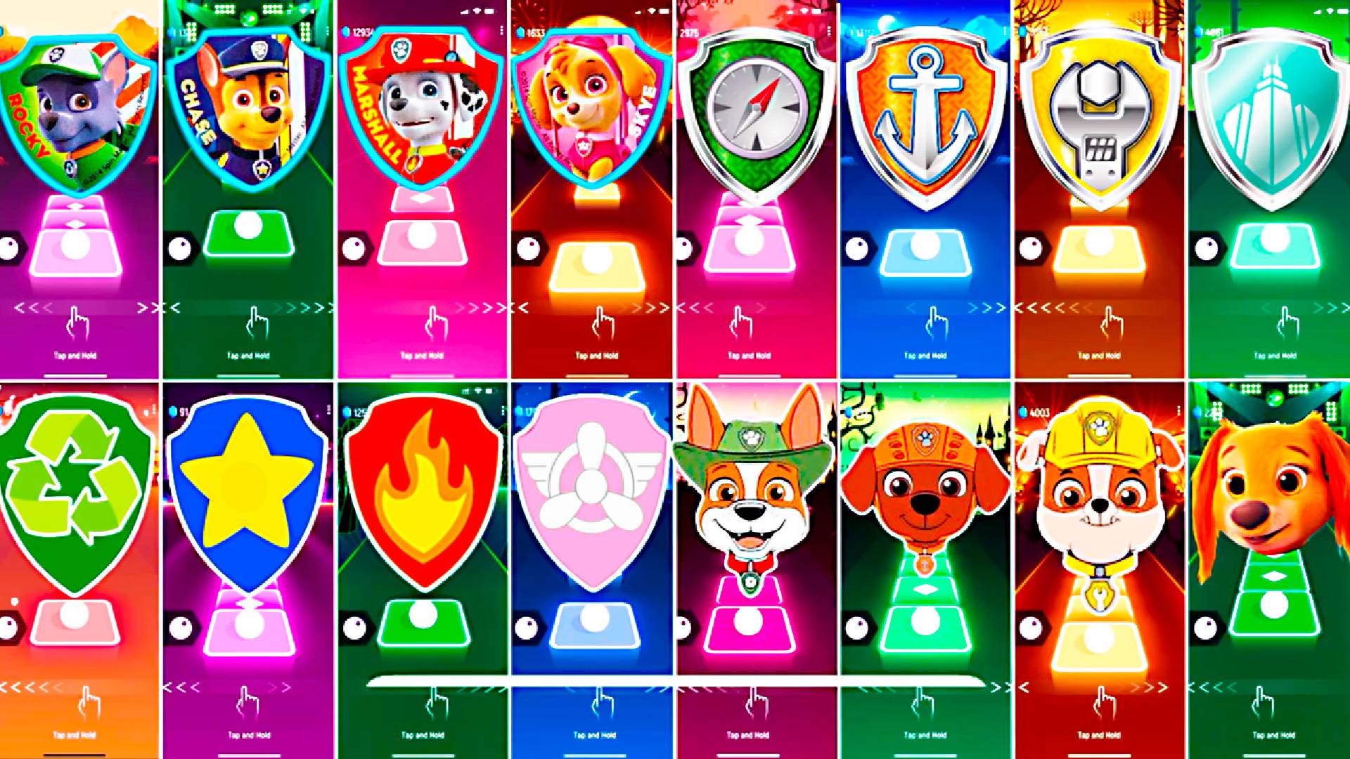 Paw Patrol All Video Megamix ROCKY VS CHASE VS MARSHALL VS SKYE смотреть онлайн