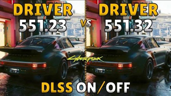 Nvidia Drivers 551.32 vs 551.23 in Cyberpunk 2077 With DLSS On/Off - ft.RTX 3050