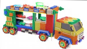 Мультики для детей. Радужный грузовик для перевозки автомобилей. Смотреть онлайн малышам