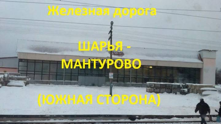 Железная дорога Шарья - Шекшема - Мантурово (вид из окна поезда, южная сторона) (Транссиб, СЖД)