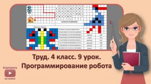 4 кл. Труд. 9 урок. Программирование робота