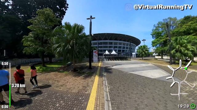 Virtual Running Video For Treadmill With Ambient Sounds In Jakarta