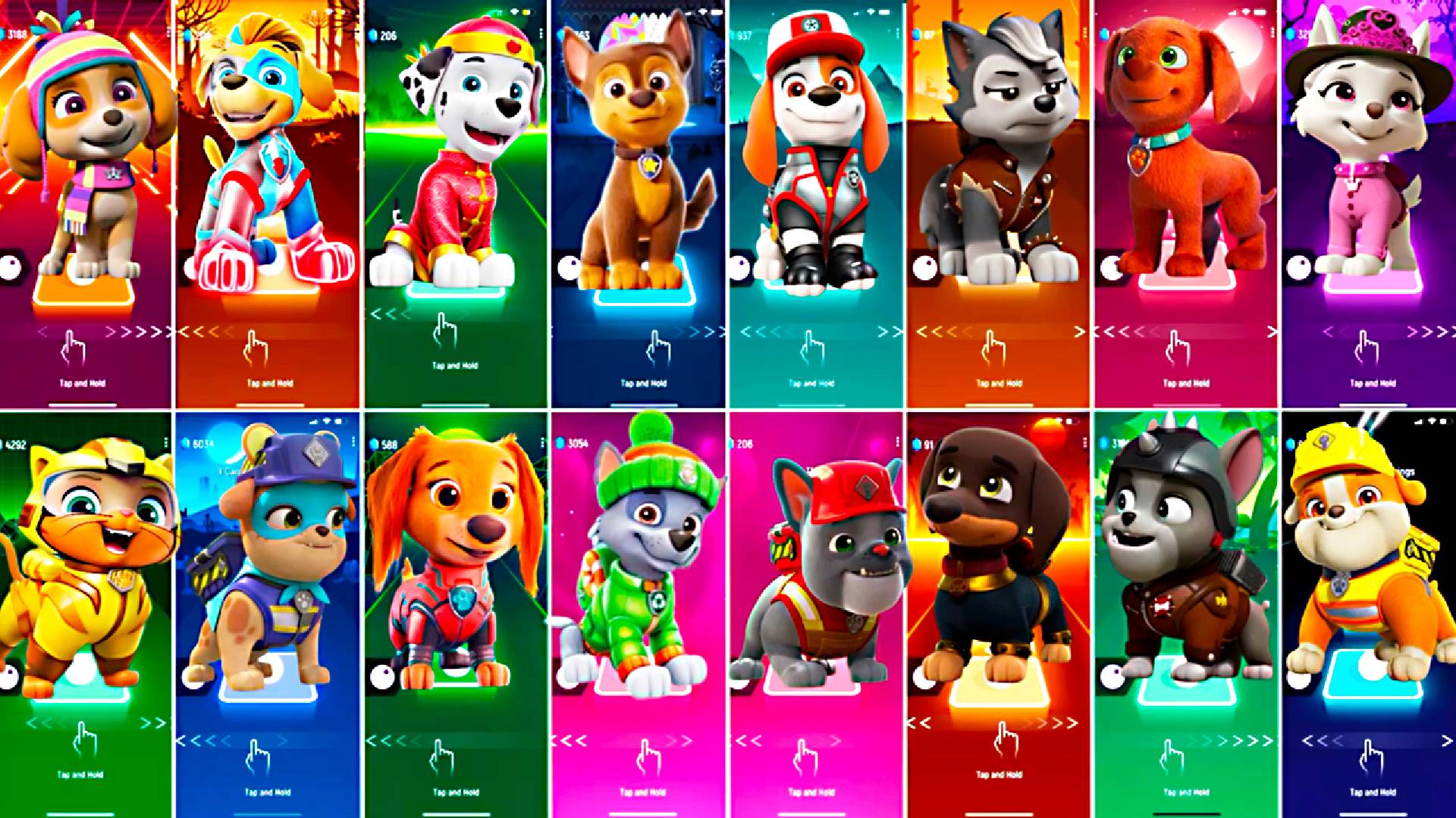 Paw Patrol All Video Megamix SKYE VS TUCK VS MARSHALL VS CHASE VS AL VS ZUMA смотреть онлайн